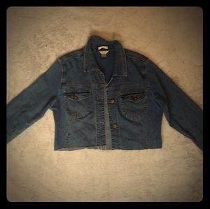 Cropped jean jacket